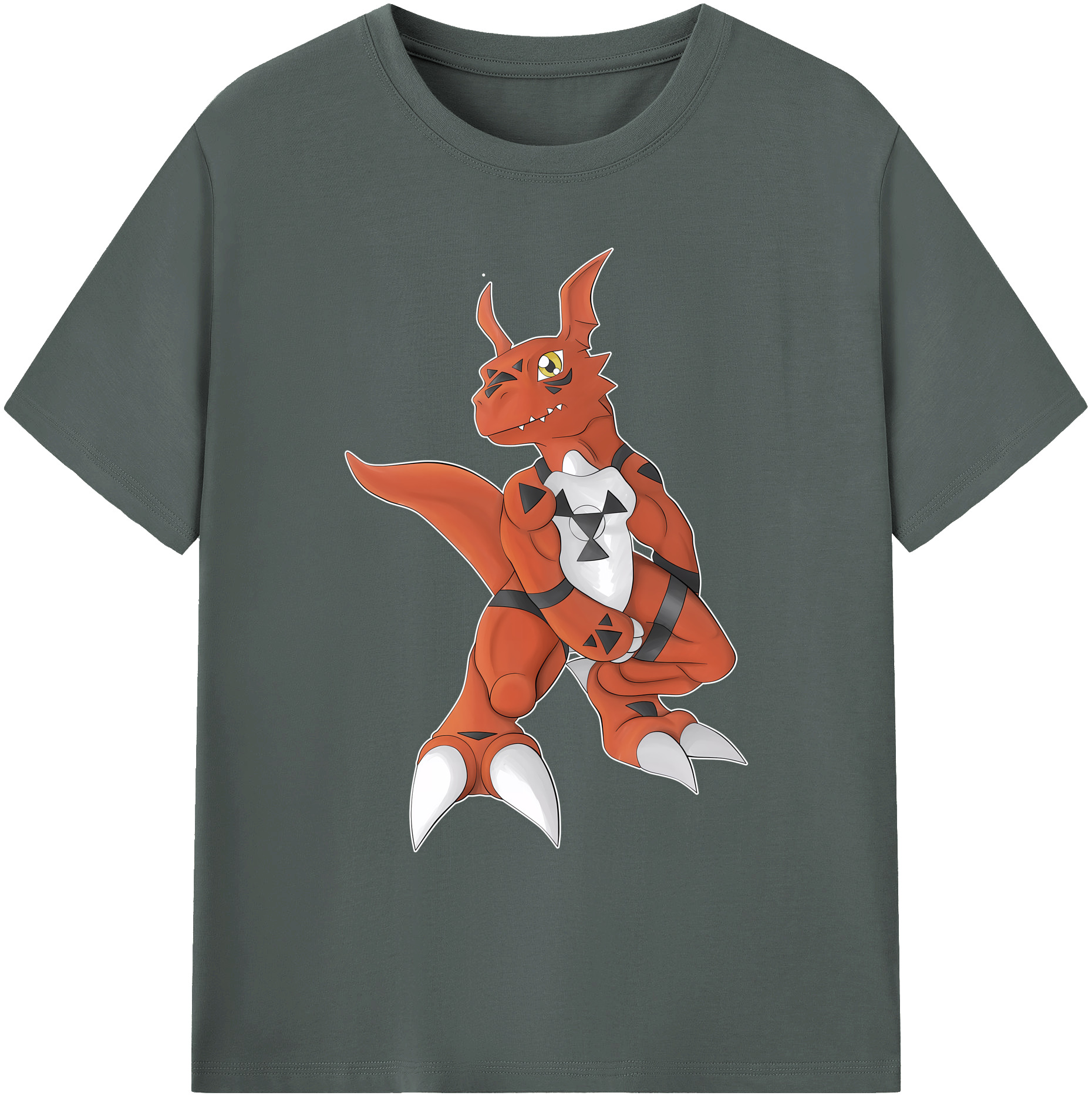 （画像用） Digimon デジタルモンスター/デジモン 綿100％ メンズ半袖Tシャツ｜肌触りやわらか＆通気性